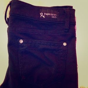 Paper denim cloth black jeans super soft stretchy